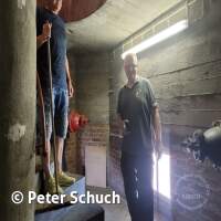 Abfluss im Hitergrund mit Brandschutzreserve