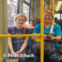 In der Tram nach Bornheim