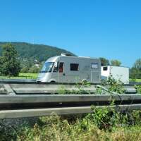 Schon unterwegs.... Wer fährt da auf der falschen Seite ???